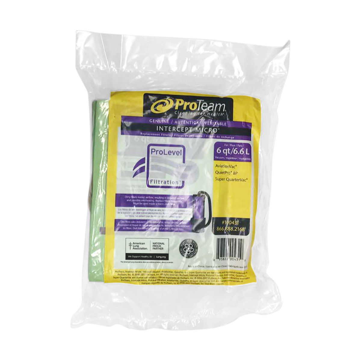 PROTEAM; Intercept Micro Filter Bag.