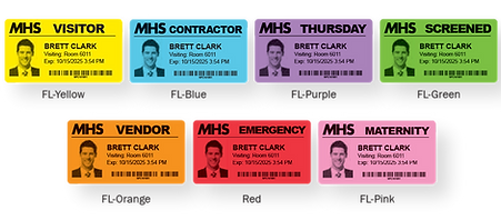 Threshold Visitor Badges Rolls