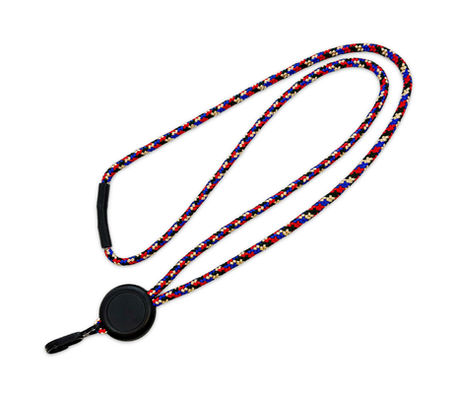Round cord lanyard with plastic hook