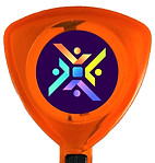 Triangular retractable badge reels