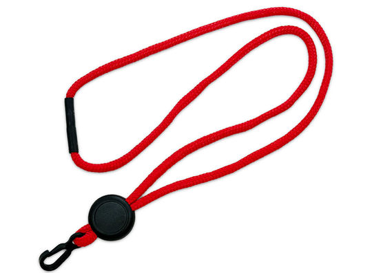 Round custom Kustom Kord lanyard with breakaway and plastic hook attachment