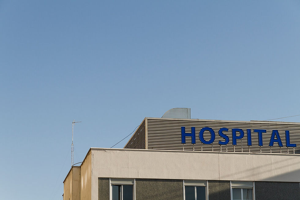 Hospital building representing medical and emergency support services for international students in New Zealand.