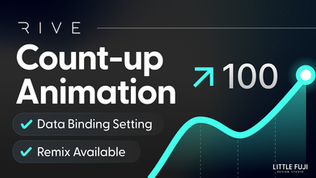 How to Create a Count-Up Animation in Rive | Data Binding and Property Groups Guide