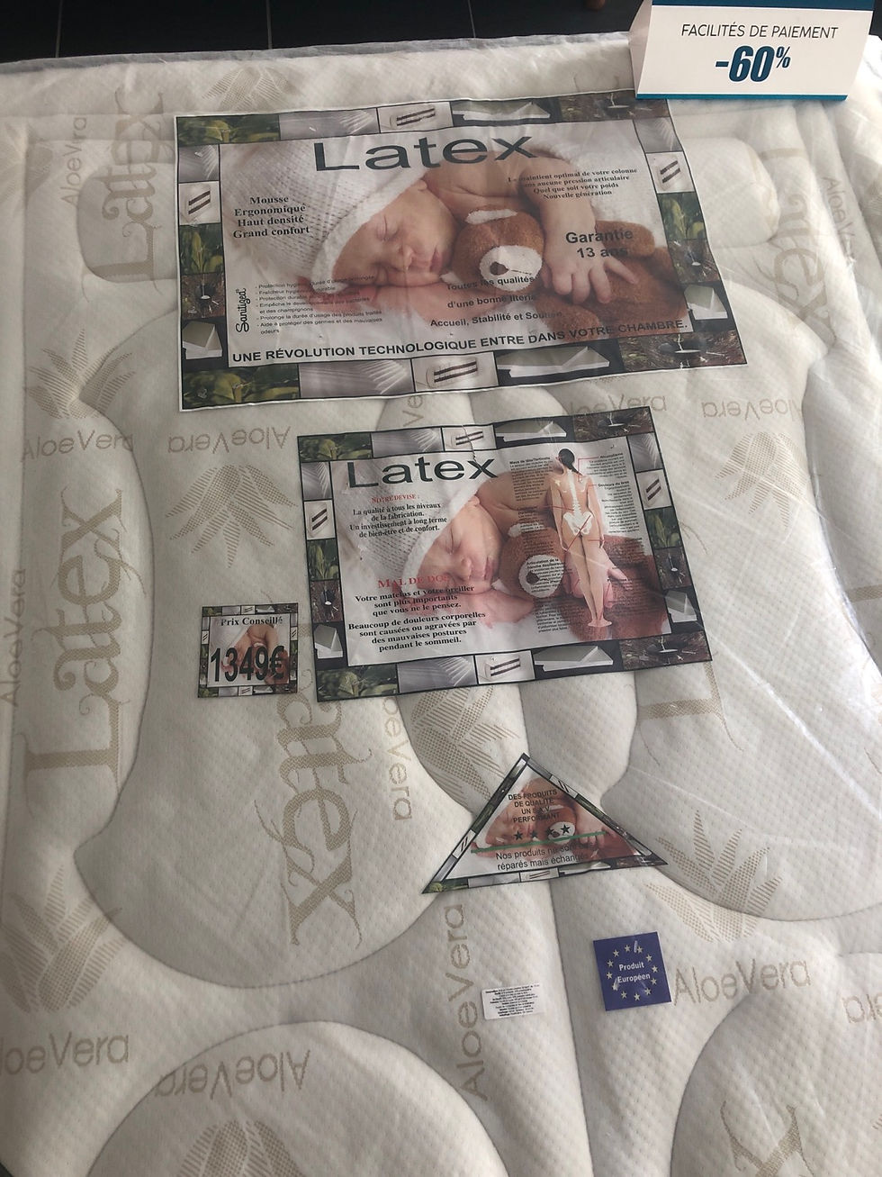 Miniature : Matelas aloe vera latex