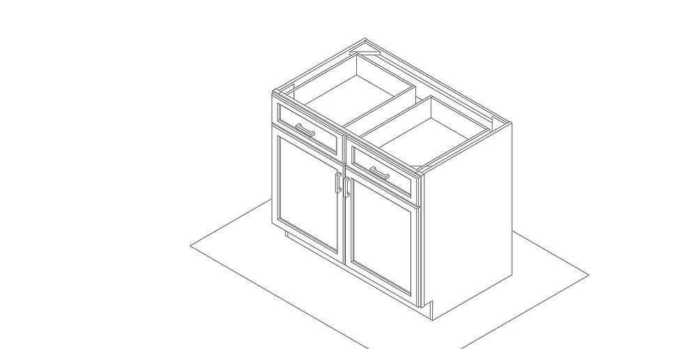 Thumbnail: Base Cabinet 2 Drawer & 2 Doors