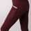 Thumbnail: Montar Luna Logo Highwaisted Yati Breeches - Plum, Fullgrip
