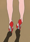 Geïllustreerde High Heels