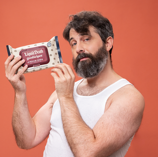 Liquid Death and goodwipes give sCREAM Soda flushable wipes the luxury skincare ad treatment
