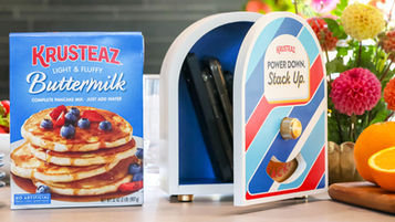 Krusteaz launches the Pancake Pause Box, a phone safe that comes with a year's supply of pancake mix