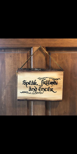 Lord of the Rings Entryway Sign