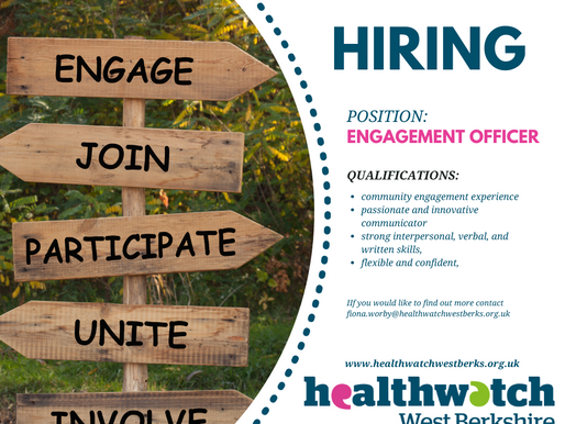 Healthwatch West Berks are Hiring!