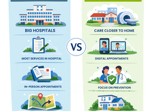 Smaller hospitals, more care closer to home.