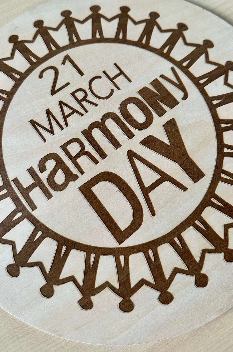 Thumbnail: Harmony Day Wooden Sign | Multicultural Hello Board | 21 March Harmony Day Class
