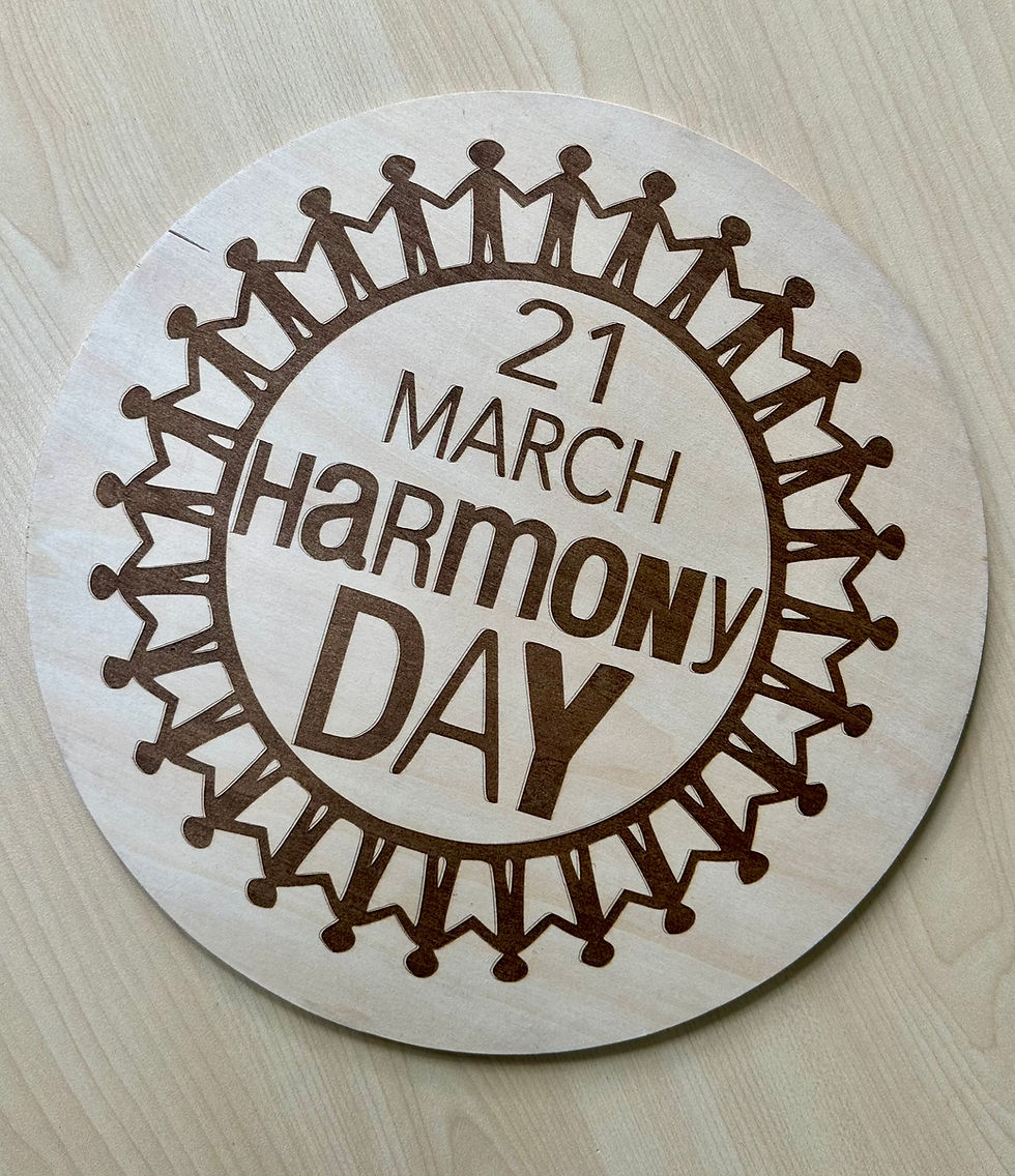Thumbnail: Harmony Day Wooden Sign | Multicultural Hello Board | 21 March Harmony Day Class