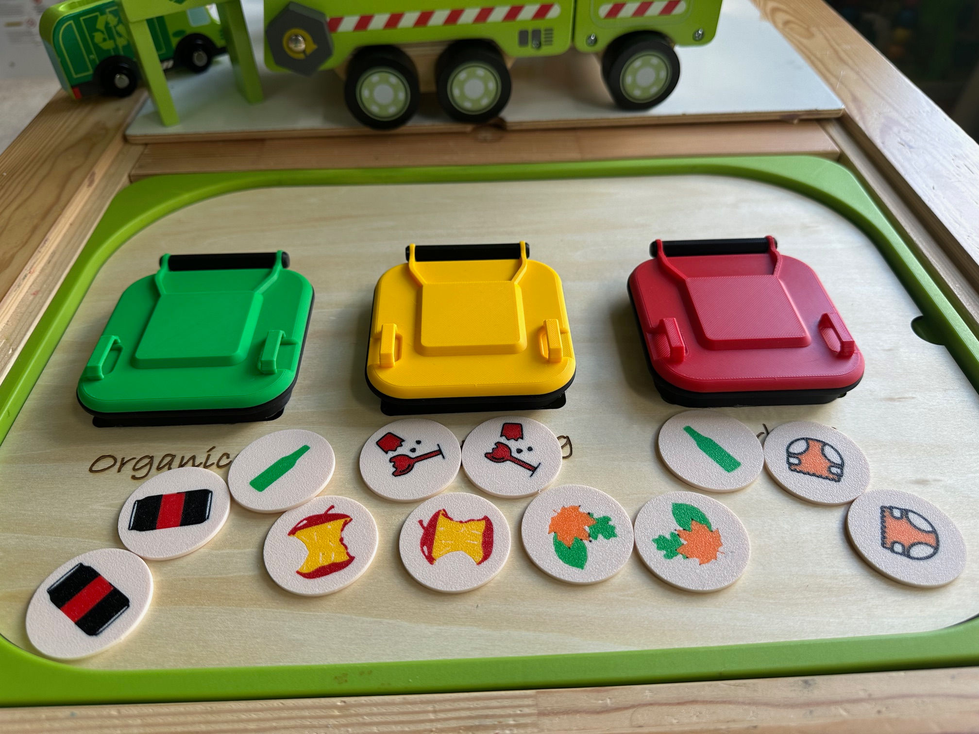 Montessori Recycling Sorting Board | Sustainability Activity |Homeschooling