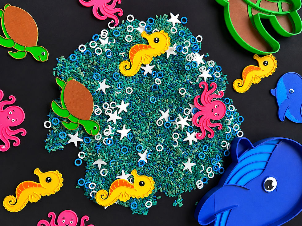 Thumbnail: Ocean Day Sensory Bin | Under the Sea Sensory Play Kit | World Ocean Day