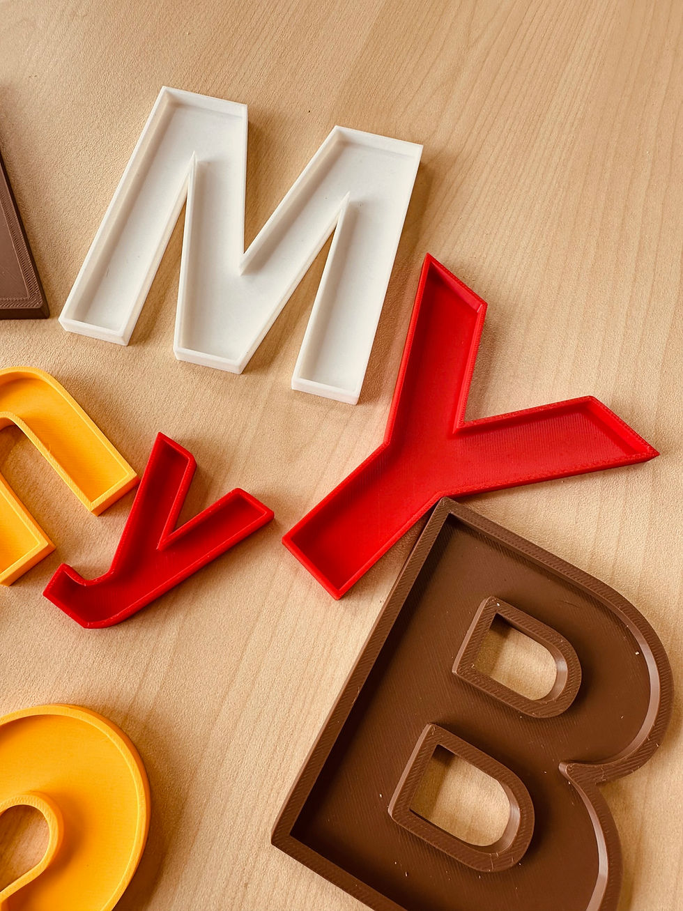 Thumbnail: Wooden or PLA Alphabet Letters: Montessori Learning Toy