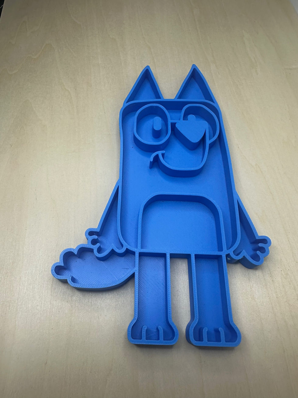 Thumbnail: Bluey and Bingo Sensory Tray Tuff : Eco-Friendly Montessori Kids Activity Board