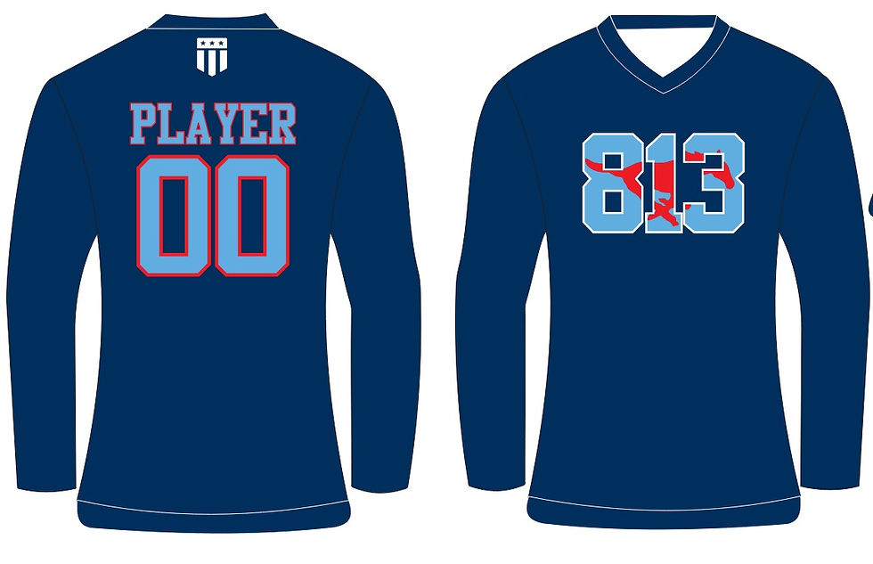 Thumbnail: Tampa Mustangs "813" Design Longsleeve Tee