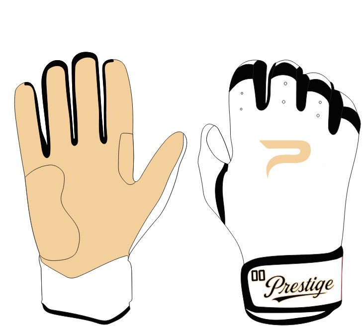 Thumbnail: Prestige FP Custom Short Strap Full Leather Batting Glove