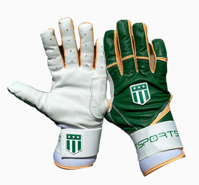 Long cuff Dark Green with White Palm Stock