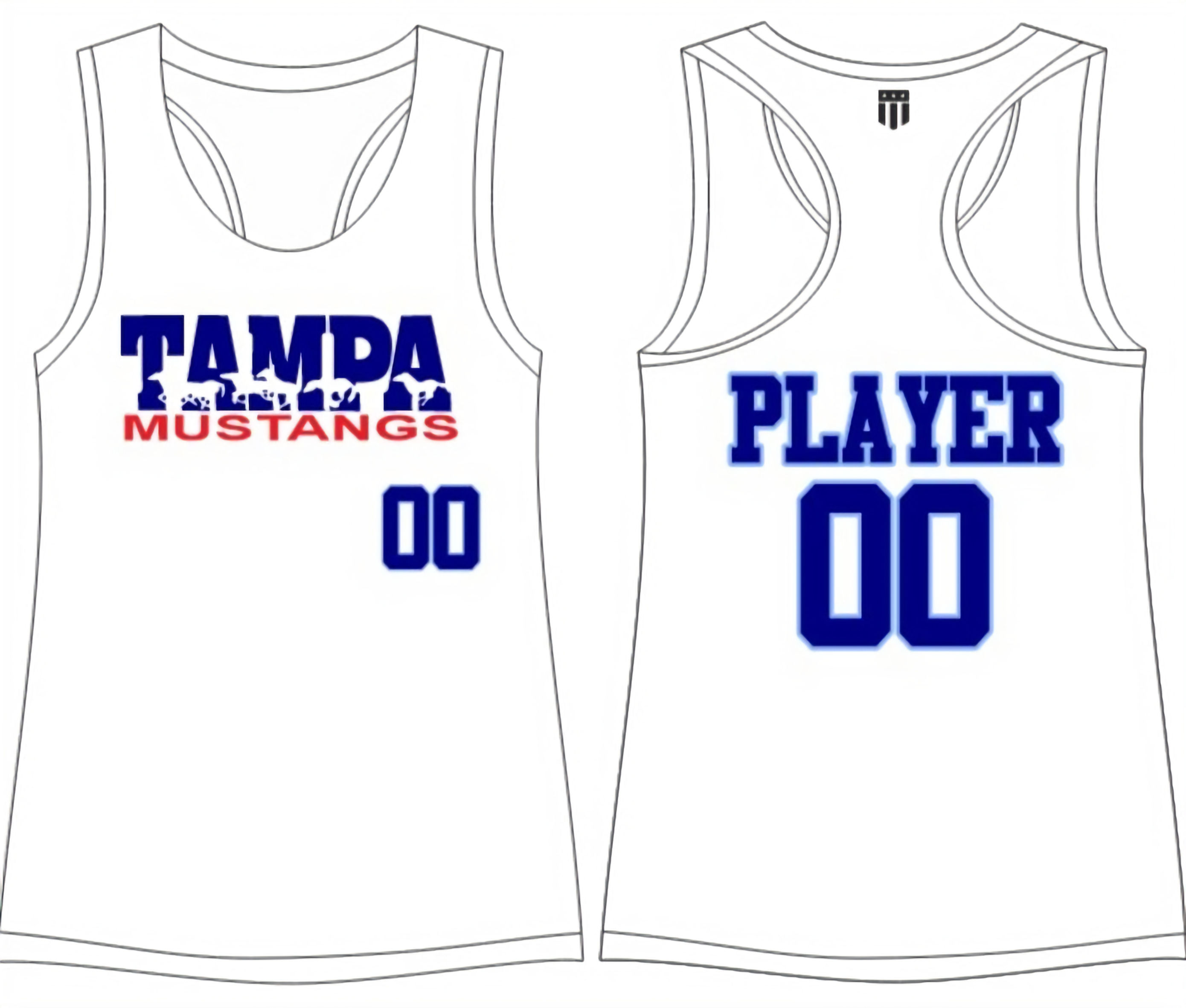 Tampa Mustangs Racerback