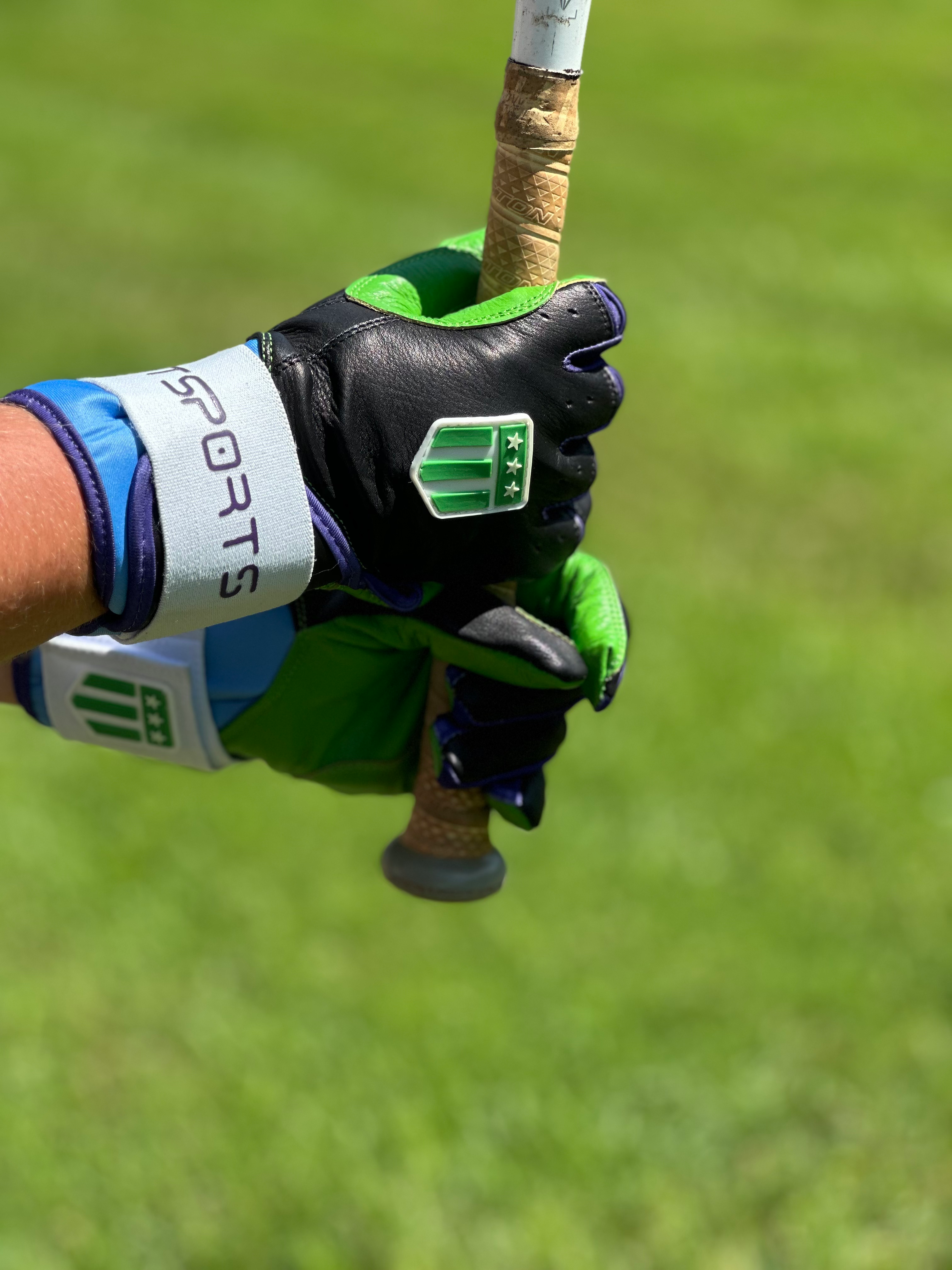 Tampa Bay City Long Cuff Black with Neon Green Palm