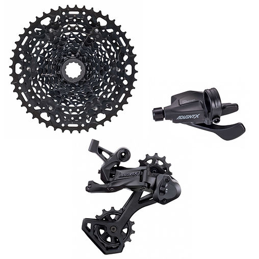microSHIFT ADVENT X Groupset with Flatbar Shifter - 1x10-speed