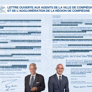 📩 Lettre ouverte aux agents de la Ville de Compiègne et de l’Agglomération