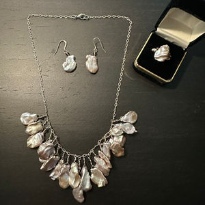 Pearl and Crystal Bead Necklaces