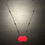 Thumbnail: 3 Red Roses on Black Silk Cord