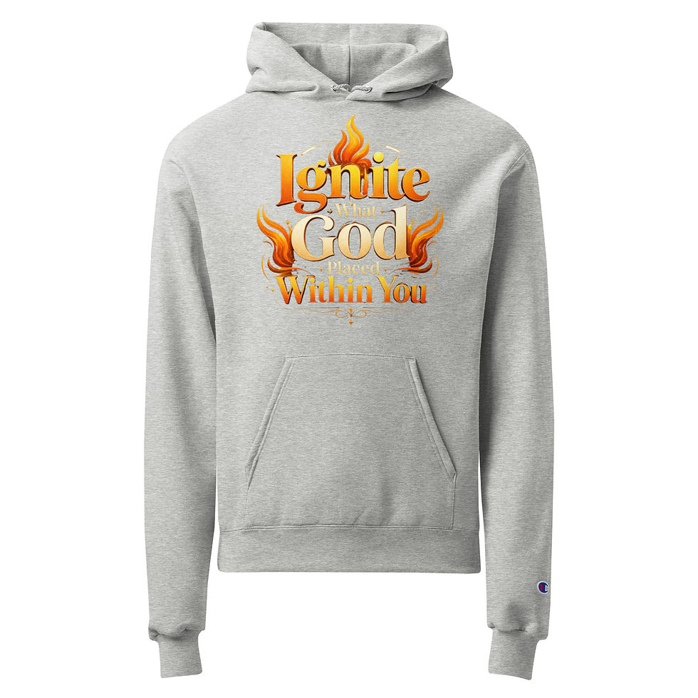 Thumbnail: Ignite What GOD Placed Within You | Unisex Champion Hoodie
