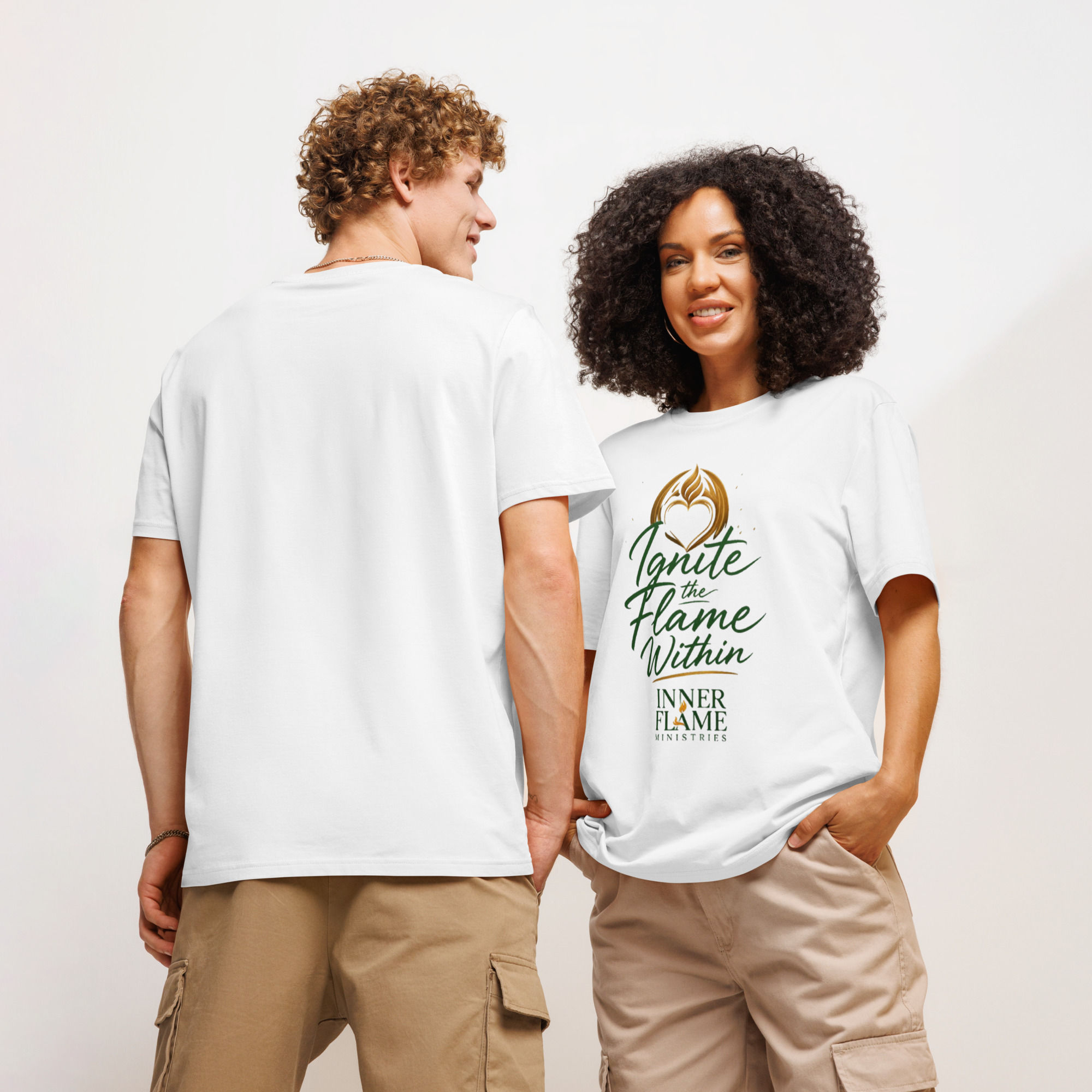 Ignite the Inner Flame | Unisex Organic Ribbed Neck T-Shirt