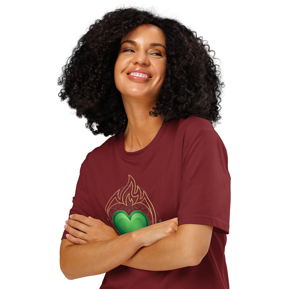 Thumbnail: The Sacred Hearth Organic Tee | Unisex organic ribbed neck t-shirt