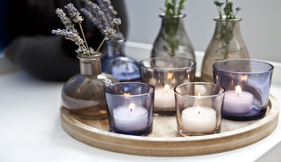 velas perfumadas no escritório