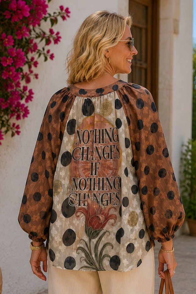 Made in Italy Printed Top Gold Thread Sequin V Neck UK 12–18