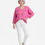 Thumbnail: EMBROIDERED LIGHTWEIGHT SWEATSHIRT FOR WOMEN - CHIC RELAXED FIT