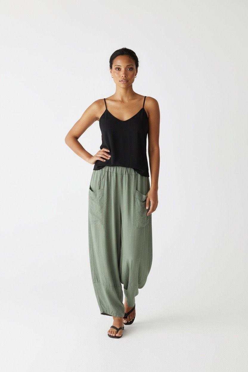 BARREL LEG POCKET TROUSER - other colours