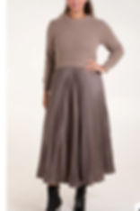 SATIN PLEAT BOTTOM JUMPER DRESS other colours