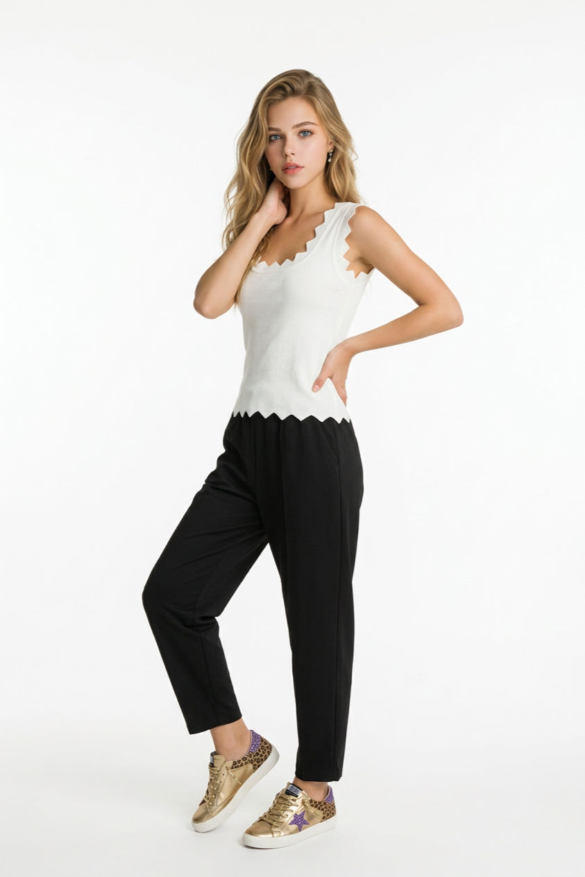 Black Barrel Leg Joggers for Women – Casual Relaxed Fit | Evie Bleu