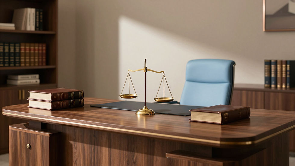 
Desk with calculator, laptop, and tax documents representing Fried Law PLLC's tax law services for clients in Texas and California