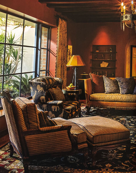 Cozy living room, eclectic design, Phoenix Home and Garden