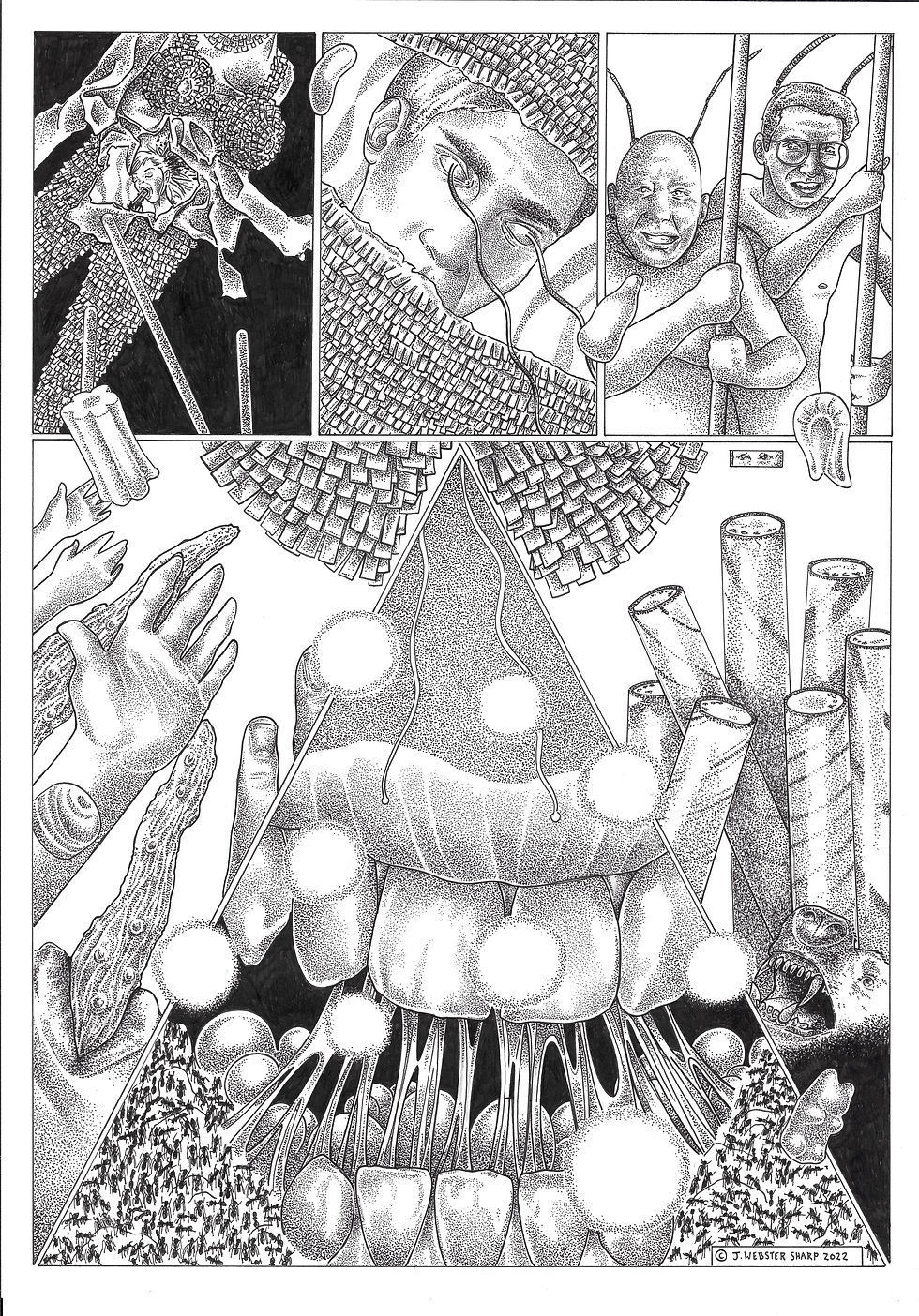J Webster Sharp - CLUSTERFUX COMIX #5 Penny Sweets Pg.6