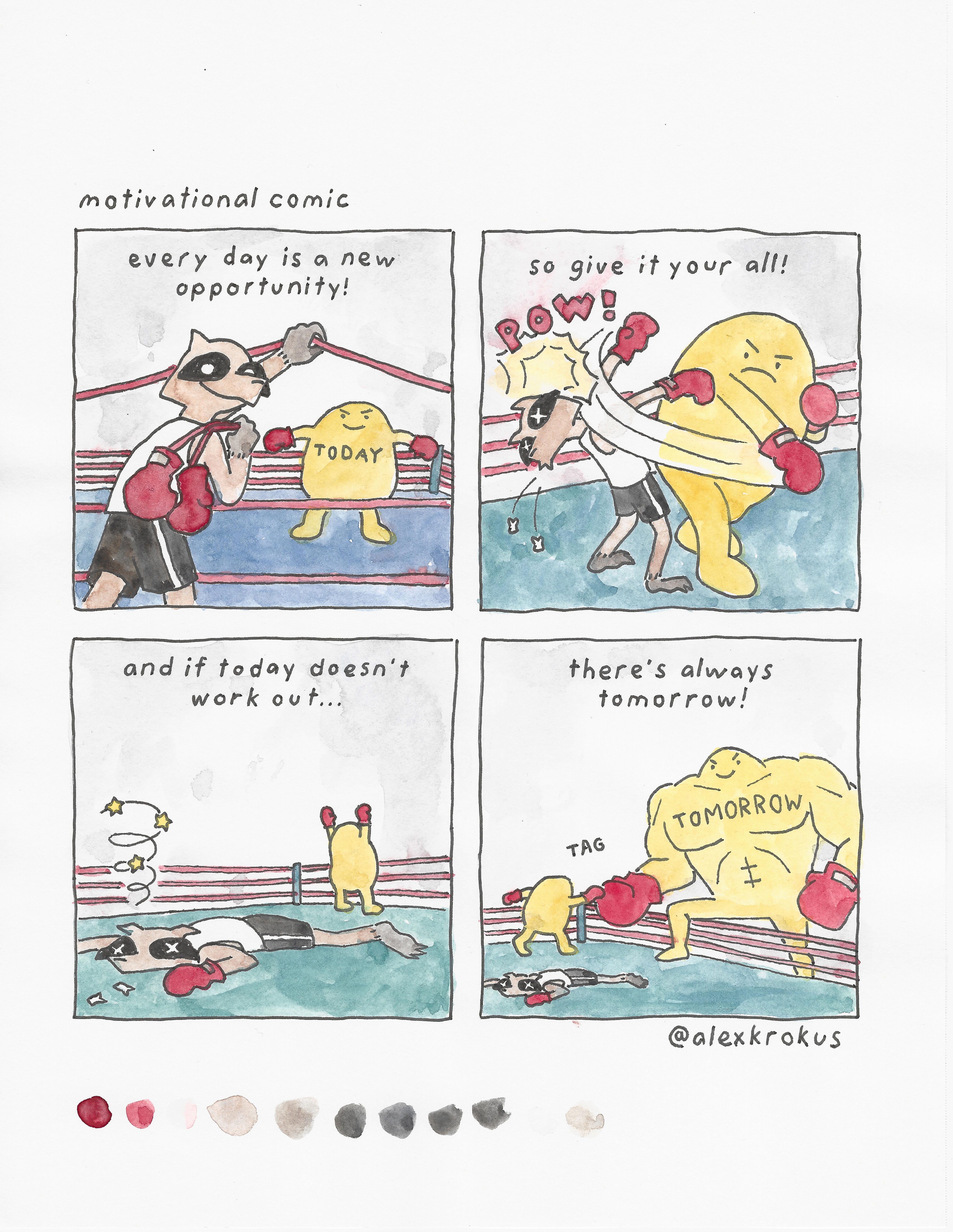 Alex Krokus - motivational comic