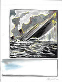Nate Powell - Scholastic Math  Titanic sinking  Page Comic Art