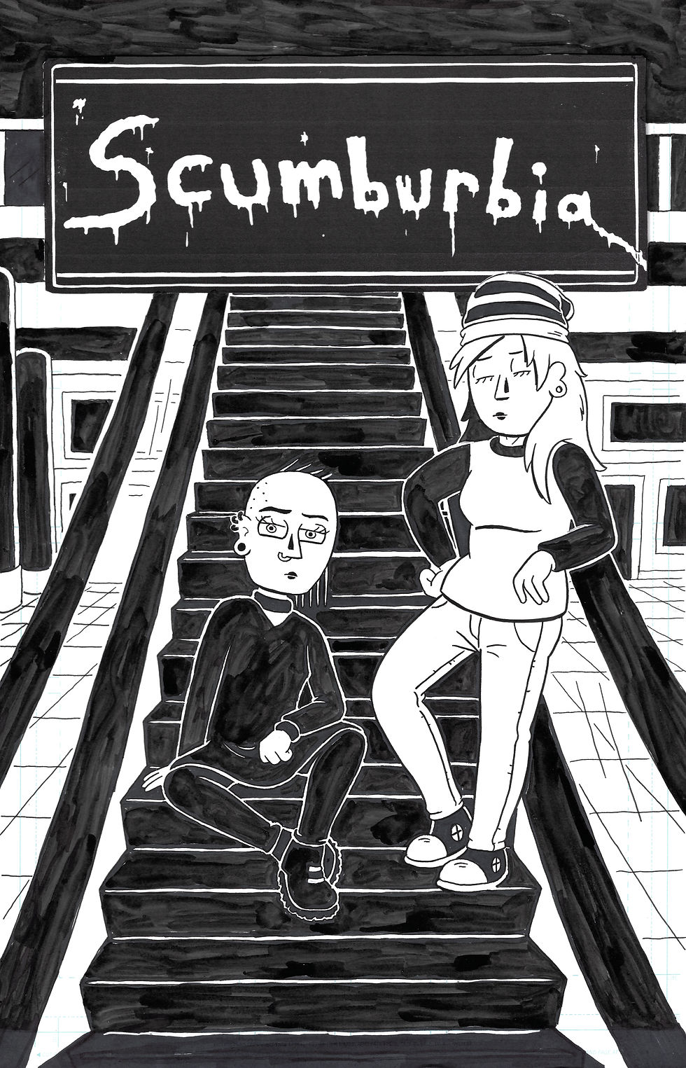 Sam Grinberg - Scumburbia Mega Sized Mall Issue - Pg. Cover