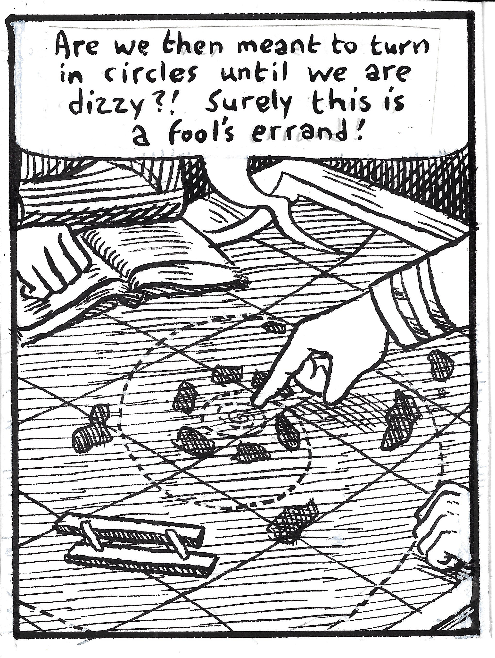 Matt Madden - Six Treasures of the Spiral (map patch panel) - Pg. 8