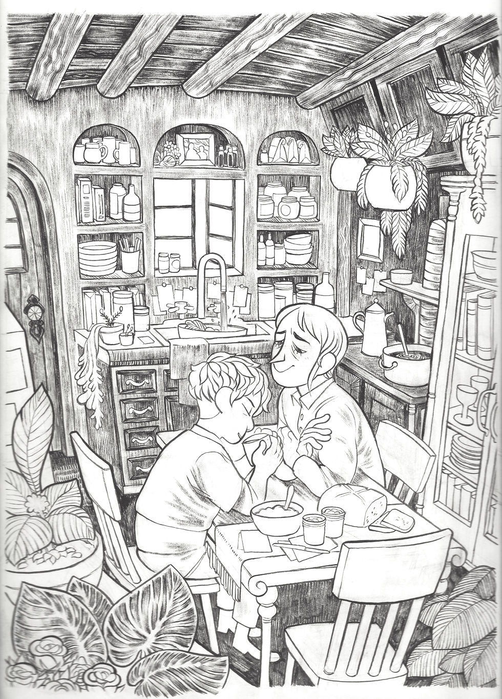 Maria Capelle Frantz - Hiraeth Artbook Illustration - Crazy Morning