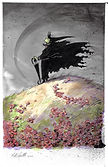 Nate Powell - Wicked Witch of the West Illustration Comic Art