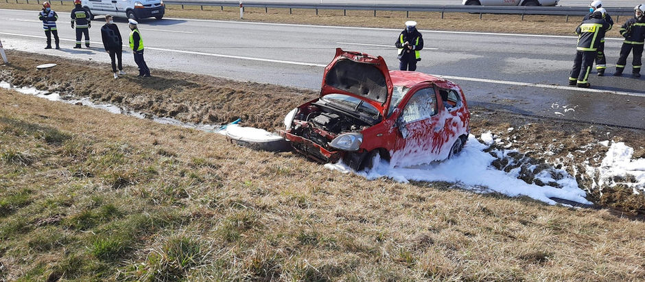 Wypadek drogowy na S7 w m. Dziśnity (gm. Małdyty)
